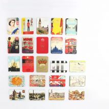 24 PCS Refrigerator Fridge Magnets UK England London Tower Bridge Home Decoration Set Travel Souvenir Queen Magnetic Stickers