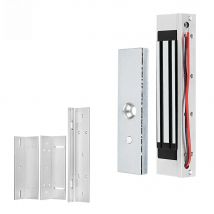 Waterproof Magnet Lock 180KG/350lbs Electric Magnetic Lock DC 12V Electromagnetic Locks ZL Bracket for Wooden/Metal Door Access