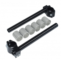 Motorcycle CNC Cafe Racer Handlebar Racing Adjustable 24-31MM Clip On Fork Handle Bar