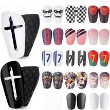 Loogdeel 1Pair Mini Football Training Leg Protective Board Anti Slip Sports Shin Legging Supports Adult Children Soccer Shin Pad