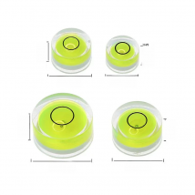 5PC Precision Circular Mini Spirit Level Bubble Meter Bubble Level Level Bullseye Level Horizontal Ruler Measurement Tool