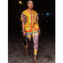 2 Piece Women Sets 2026 New Arrival Spring Autumn Matching Sets Flower Print Two Pieces Sets Top Pants Suits Outfits Clothing