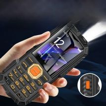 4G LTE Durable Elderly Phone with Power Bank Two Sim Big Keypad Large Battery SOS Call Speed Dial Flashlight for Seniors