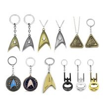 Star Trek Cute Metal Keychain Cosplay Accessories Key Chains Backpacks Clothes Pendant Badge Gift