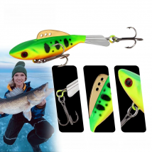 FISH KING Winter Ice Fishing Lure Balancer 3D Eyes Jig Bait Hard Lure Jigging Balance Fishing Bait For Catching Perch and Pike
