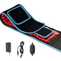 Red ＆Infrared LED Light Therapy Belt 850nm 660nm Back Pain Relief Wrap Burn Fat Wrap Slimming Machine Waist Heat Pad Full Body