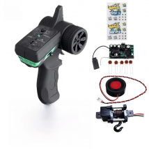 WPL Remote Control Sound System V3 Transmitter with Winch Upgrade DIY Receiver Board Horn Accessories Replacement For WPL Truck