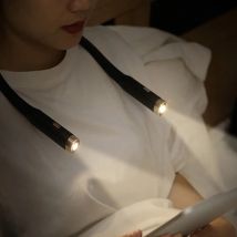 Neck Reading Light, Book Light, Bendable Neck Light, Long Lasting Rechargeable for Reading