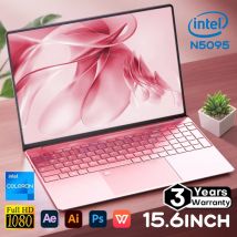 15,6 "Windows 11 portátil Intel Celeron N5095 ordenador portátil 1080P IPS pantalla Notebook PC retroiluminado huellas dactilares portátiles