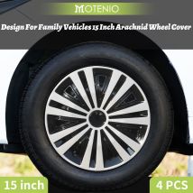 4 Uds cubiertas de rueda diseño de tapacubos para ruedas de acero de 15 pulgadas neumático R15 para la mayoría de los coches familiares