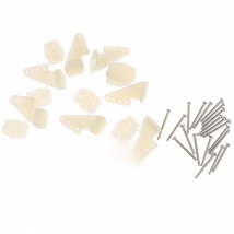 10Sets /Pack DIY Nylon Control Horns 4 holes W13xL18xH25mm with Screws For RC Model Airplane Parts KT Aeromodelling