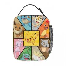 Lunch Boxes Pokemon Characters Pikachu Merch Lunch Food Box Unique Design Cooler Thermal Lunch Box For School