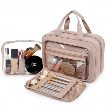 BAGSMART Women's Cosmetic Bag for Makeup Pouch Organizer Bag Travel Large Waterproof Toilet Bags Ladies Make Up Bag