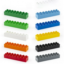 2x8 5pcs/lot big Brick   DIY  Classic  Education  Building Blocks Compatible With Lego Large Bricks plastic Toys For Children