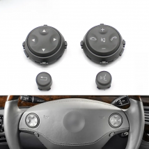 Car Steering Wheel Multi-Function Switch Pull Buttons Kit Replacement For Mercedes Benz W221 W216 S CL CLASS S280 S300 2006-2009