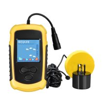 FFC1108-1 Alarm 100M Portable Sonar Fish Finders 45 degrees Sonar Coverage Echo Sounder Alarm Transducer Lake Sea Fishing
