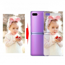DIY for Samsung Galaxy Z Flip 6 5 4 3 2 5G Z Flip 4 3 Case SM-F700F Custom Photo Picture Cover Transparect Hard Shockproof Shell