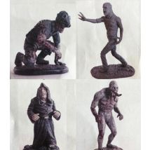 Unpainted Kit 1/35 mutant  include 4 soldier fantasy figure Historical  Resin Figure miniature toy