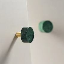 Dooroom Brass Marble Crystal Stone Furniture Handles White Green Long Round Pulls Cupboard Wardrobe Dresser Drawer Cabinet Knobs