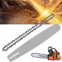 1Set 16 Inch Chainsaw Guide Bar + Chainsaw Chains 3/8 LP 325" .058" 66DL Semi Chisel Chain For Husqvarna 36 41 50 51 55 Tool