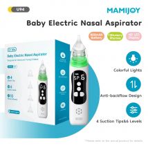 MAMIJOY Elektrischer Baby-Nasenreiniger, Silikon, verstellbare Saugkraft, elektrischer Kinder-Nasensauger, praktisch, geräuscharm, für Neugeborene