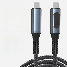 USB 4 Cable with LED Display Supports 8K Video 40Gbps  240W USB C Charging Cable For lPhone 15 MacBook Monitor Docking Stations