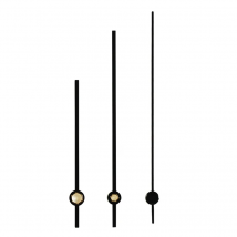 1sets Young Town White Axis Hands Black 95# Metal Aluminum Quartz Clock Accessory High Quality DIY Kits