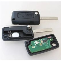 2 Buttons Flip Remote Key 433MHz for Peugeot 207 208 307 308 407 408 607 with ID46 chip CE0536 Type