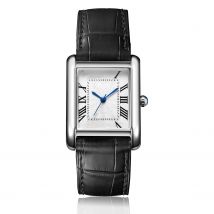 Rebirth 002 Elegant Mini Light Design Rectangle Dial Water Resistant Quartz Movement Business Women Analog Wrist Watch Gift