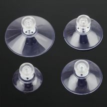 5pcs 30/40/50mm Durable Sucker Cup Suction Hook With Knurled Nut Clear Window Glass Table Tops Daily Hanging Storage Tools