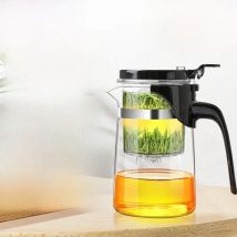 KAMJOVE Heat-resisting Glass Tea Set Teapot Infuser One-click filtering Tea Separation Kettle Press AUTO-OPEN Tea Tea Flower Pot