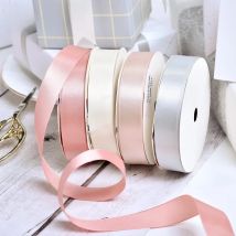 YAMA 25yards/roll Double Face Satin Ribbon 6 9 13 16 25 38 mm Solid Color Ribbons for Handmade Craft Gifts  Wedding Decoration