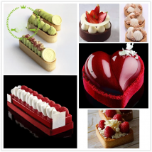 1/6/8 Pcs Various Shape Tart Plastic Circle Mousse Cake Baking Supplies Set French Dessert Style Cake Ring Kitchen Pastry Tool