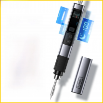 FNIRSI HS-02 Smart Electric Soldering Iron 100W 450° Adjustable Constant Temperature Portable Digital Soldering Station Welding
