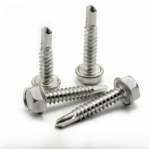 100PCS 410 Stainless Steel Outer Hexagonal Head Self-drilling Screw M4.2 M4.8  Fasteners Tools Repair Accessories