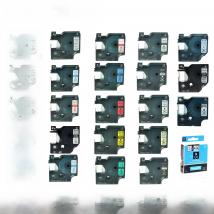 Greencycle 6/9/12mm Label Tape Compatible for Dymo D1 45010 45013 Ribbon for Dymo Label Manager 100 150 200 250 Writer Printer