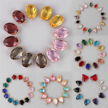 Wholesale 5pcs Various Polished Glass Crystal Pendants Charms For DIY Earrings Necklace Making Jewelry Supplies Accessories