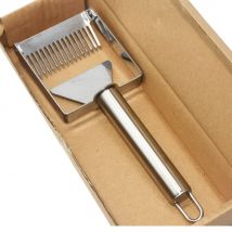 Beekeeping Tools Honey Scraper Fork Wooden Handle Stainless Steel Uncapping Forks Beekeeper Bee Hive Bee Honey Tool