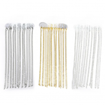 12pcs/lot Metal Open Link 2.0mm Necklace Chains with Lobster Clasps for Jewelry Making DIY Accessories Supplies 40cm