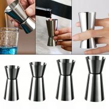 Stainless Steel Measuring Cup Cocktail Shaker Peg Measurer Jigger Dual Shot Drink Alcohol Capacity Shaking Bottle Party Bar Tool