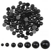 Free Shipping 100Pcs 3-12mm Black Plastic Safety Eyes For Bear doll Animal Puppet DIY Crafts Children Kids Toys Eyes Accessories