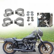 For 35-45mm 42-50mm Forks Headlight Fairing Adjustable Fork Clamps Mount Kit For Harley Dyna Sportster Cafe Racer Accessories