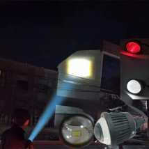 OWN HMS SINGLE HIGH BEAM LED PROJECTOR LENS 12V CAR 24V TRUCK FOG LIGHTS 60W LED POD DRL WITH EVIL EYE LASER DLANDOWN