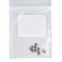 10pcs/Pack Dental Orthodontic Lingual Button Bottom Bondable Metal Tongue Side Buckle Dentistry Materials
