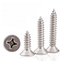 100pcs/lot  M1 M1.2 M1.4 M1.7 M2 M2.6  Mini 304 stainless steel Cross Phillips Flat Countersunk Head Self-tapping Wood Screw