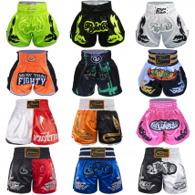 Muay Thai Shorts Men Embroidery Sports Fitness Fighting Kickboxing Short Pants Women Kids Custom Sanda MMA Boxeo Trunks Black