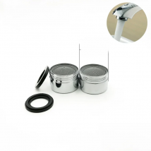 WASOURLF 2 PCS M28 Male Thread Water Saving Tap Aerator Faucet Bubbler Brass Shell Chrome Bathtub Accessories Bath Part Bubble