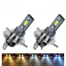2Pcs 4300K 8000K 12000K H4 H7 H11 H1 Turbo LED Car Headlight Bulbs 9005 HB3 9006 HB4 H8 Auto Lights Automobile Driving Fog Lamp