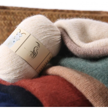 TEHETE 100% Cashmere Yarn for Crocheting 3-Ply Warm Plush Solid Soft Luxurious Fuzzy Knitting Yarn DIY Baby Clothes Sewing Scarf