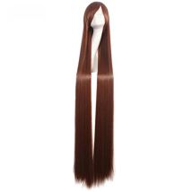 ccutoo 59" 150cm Straight Long Full Bangs Synthetic Hair High Temperature Fiber Cosplay Wigs Perrque